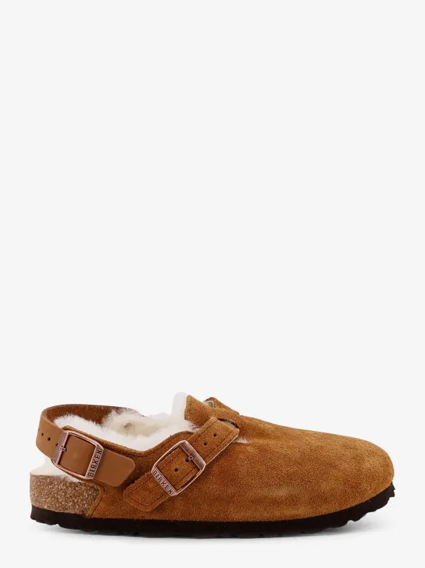 Birkenstock Tokio Inside Shearling suede mule sold by Siebentaschen