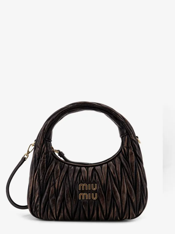Miu Miu Wander matelassé leather shoulder bag made by Miu Miu