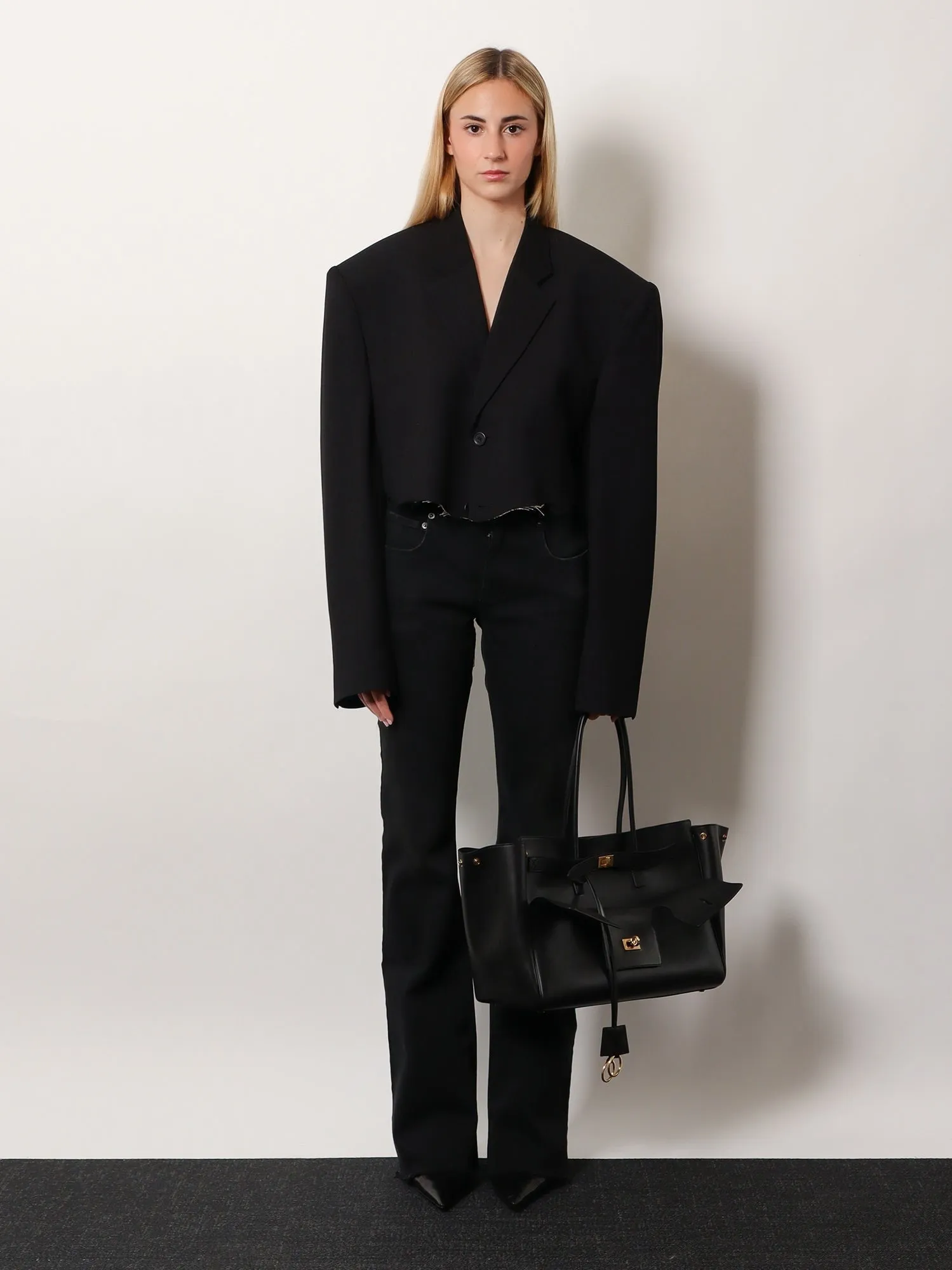 Balenciaga Single breasted cut off viscose and wool blazer sold by Siebentaschen product image thumbnail 2