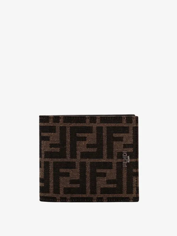 Fendi Bifold FF jacquard fabric wallet sold by Siebentaschen