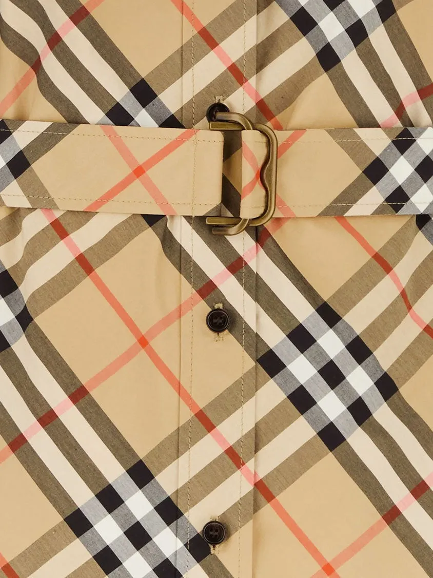 Burberry Chemisier cotton dress with Check print sold by Siebentaschen product image thumbnail 3
