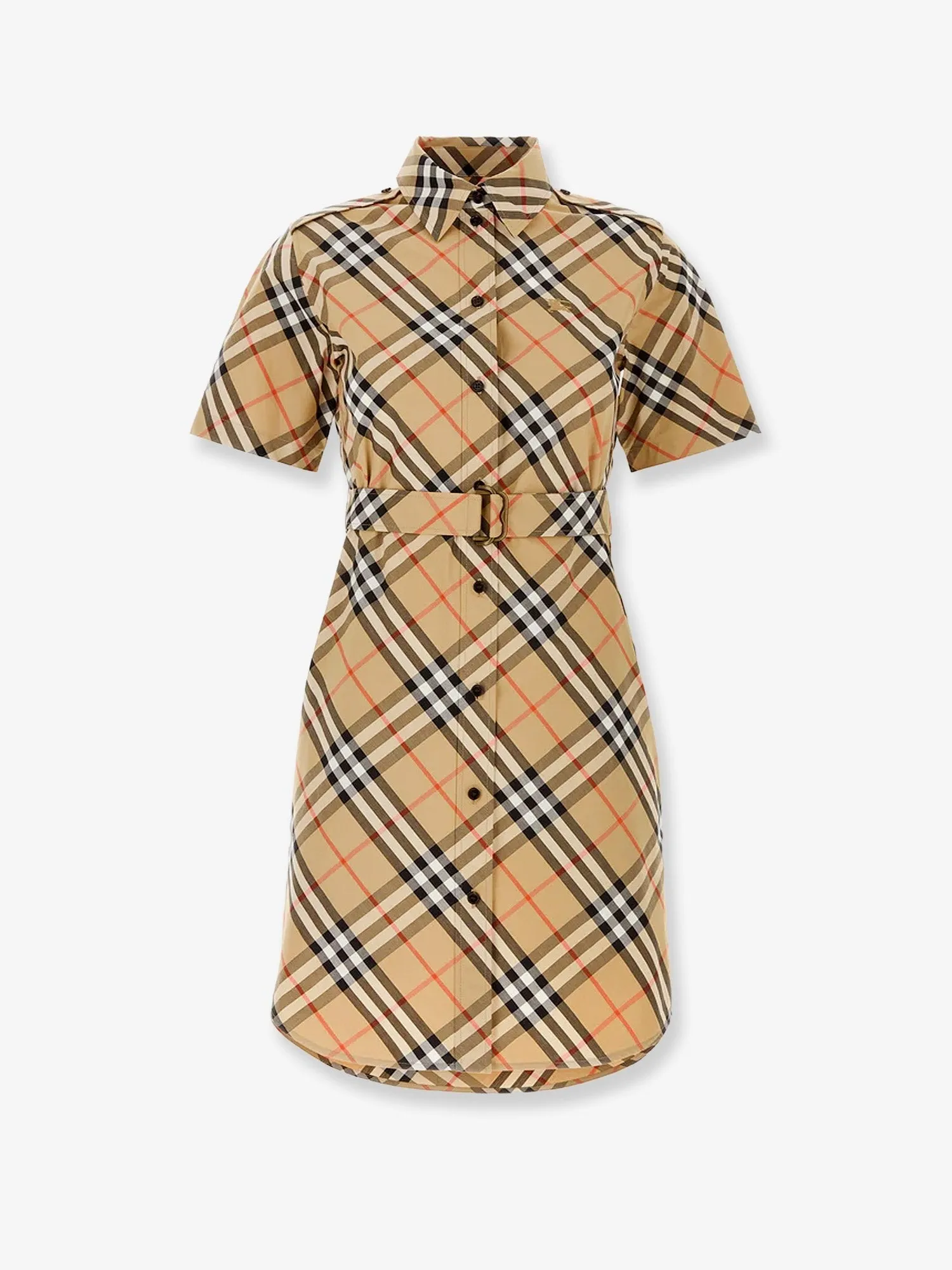 Burberry Chemisier cotton dress with Check print sold by Siebentaschen