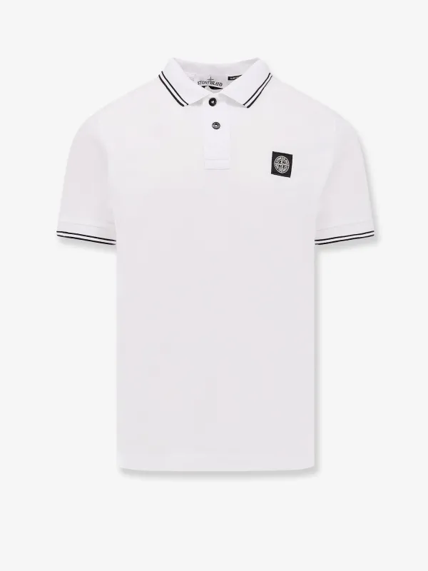 Stone Island Organic cotton polo shirt sold by Siebentaschen