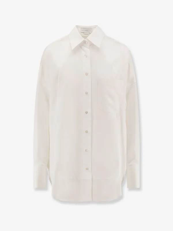 stella mccartney Oversize satin shirt sold by Siebentaschen