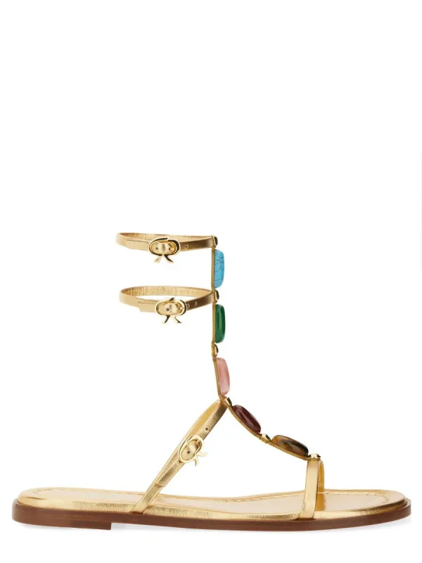 GIANVITO ROSSI SANDAL "SHANTI 05" sold by Siebentaschen