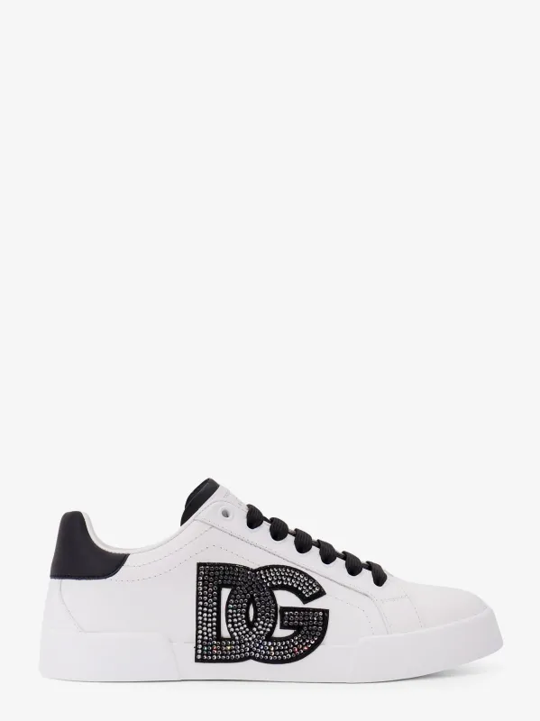 Dolce & Gabbana Portofino Light Strobel leather low-top sneakers sold by Siebentaschen