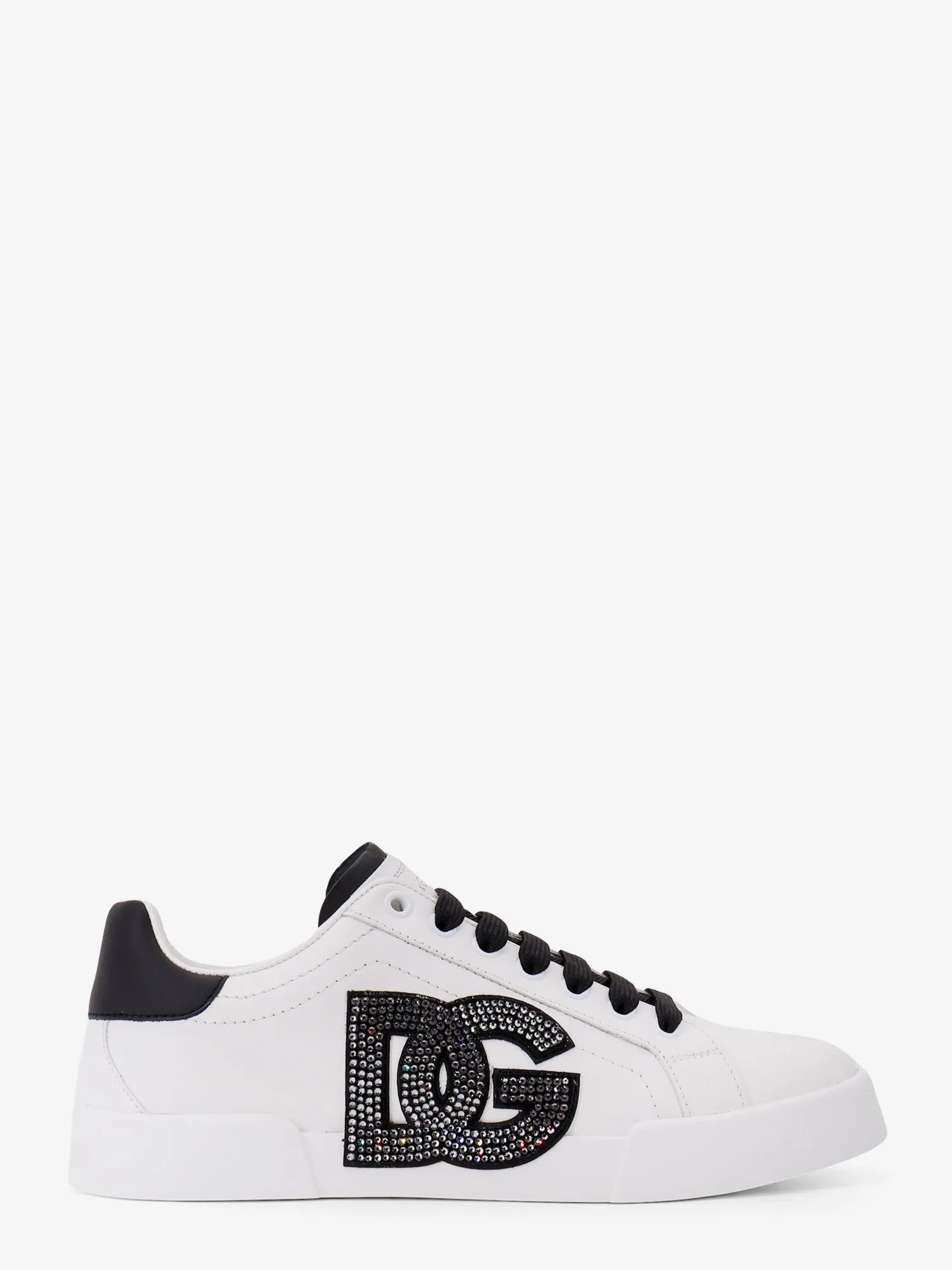 Dolce & Gabbana Portofino Light Strobel leather low-top sneakers sold by Siebentaschen