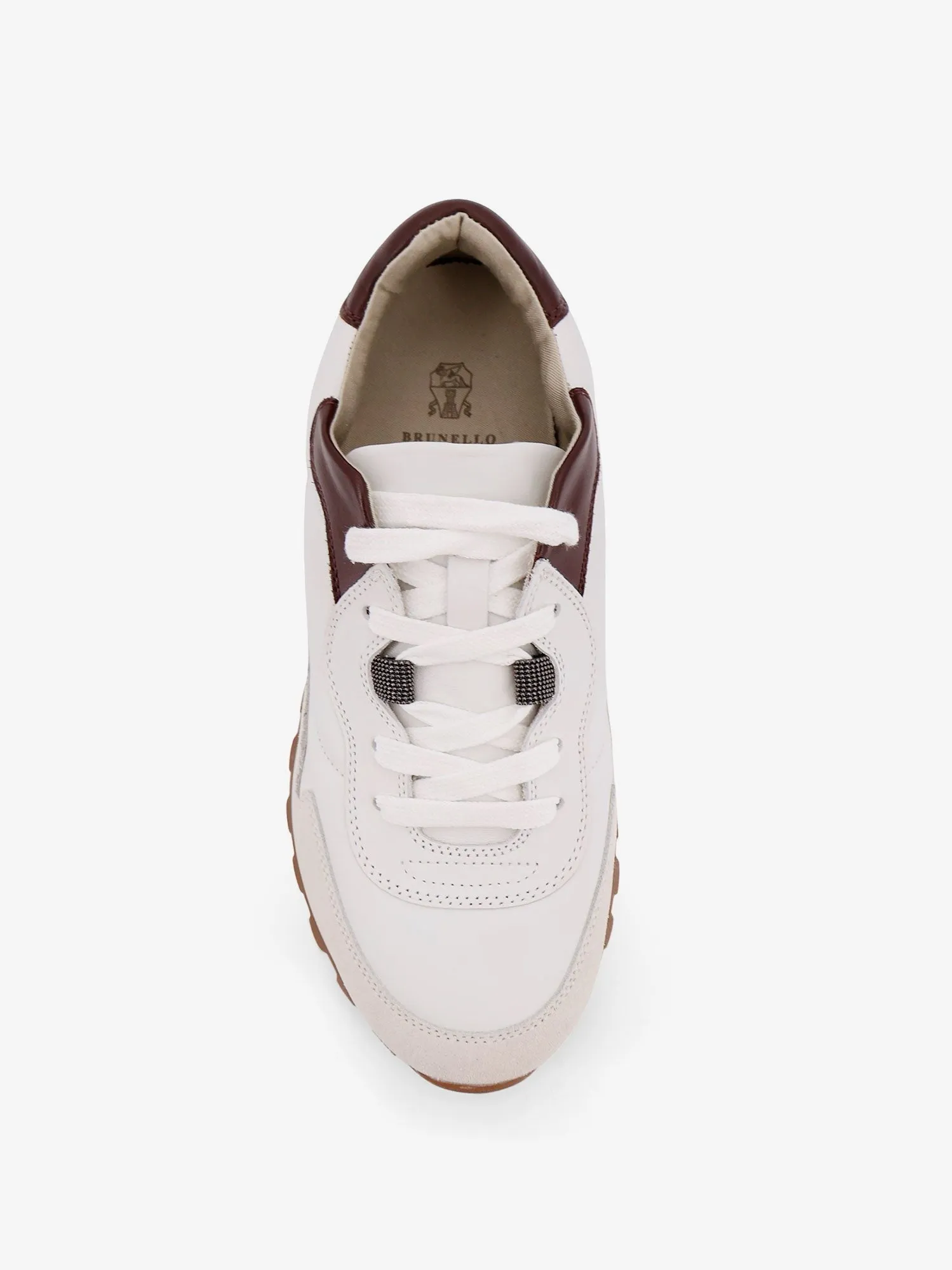 Brunello Cucinelli Low-top leather sneakers with Monili detail sold by Siebentaschen product image thumbnail 5