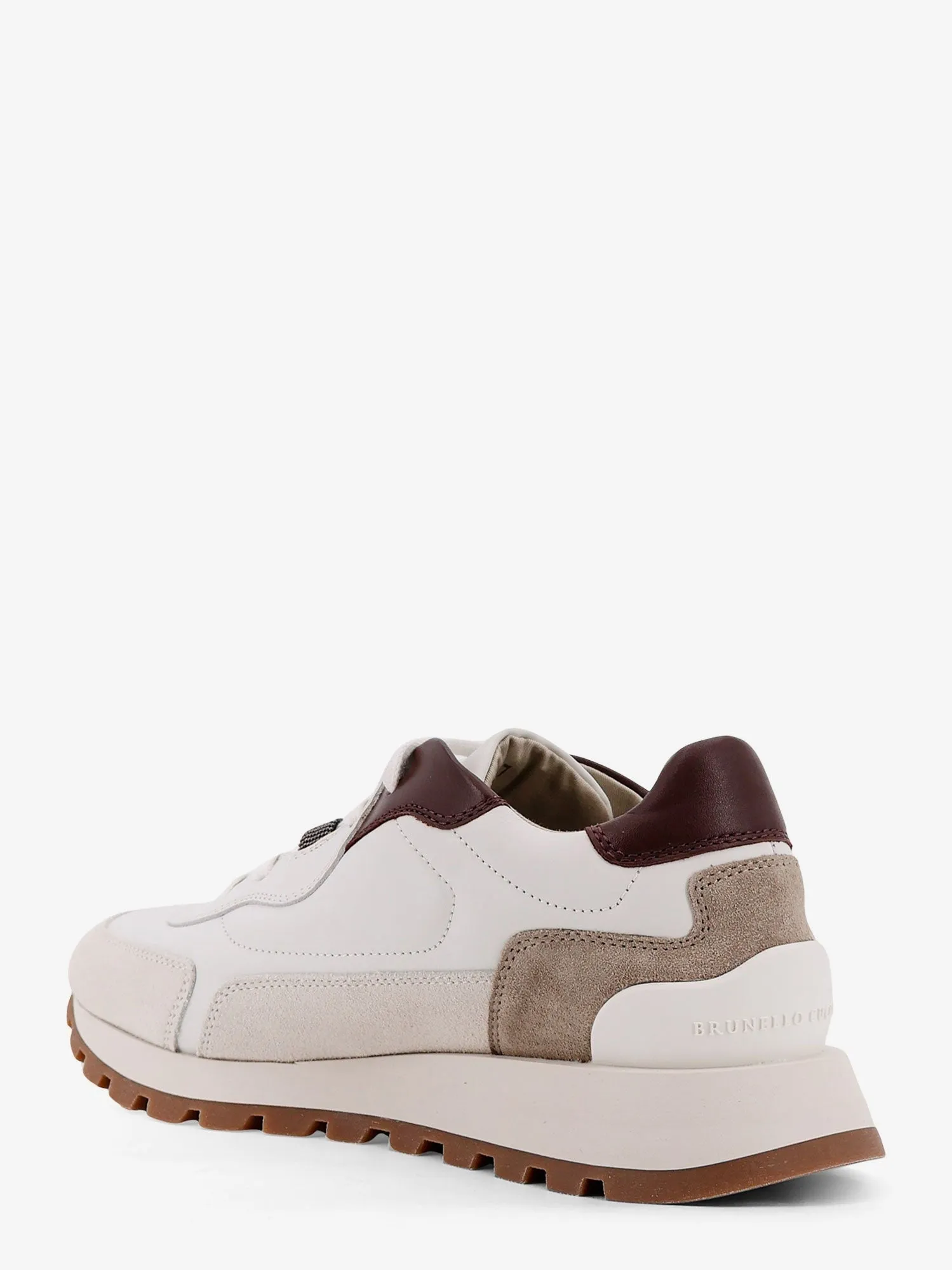 Brunello Cucinelli Low-top leather sneakers with Monili detail sold by Siebentaschen product image thumbnail 3
