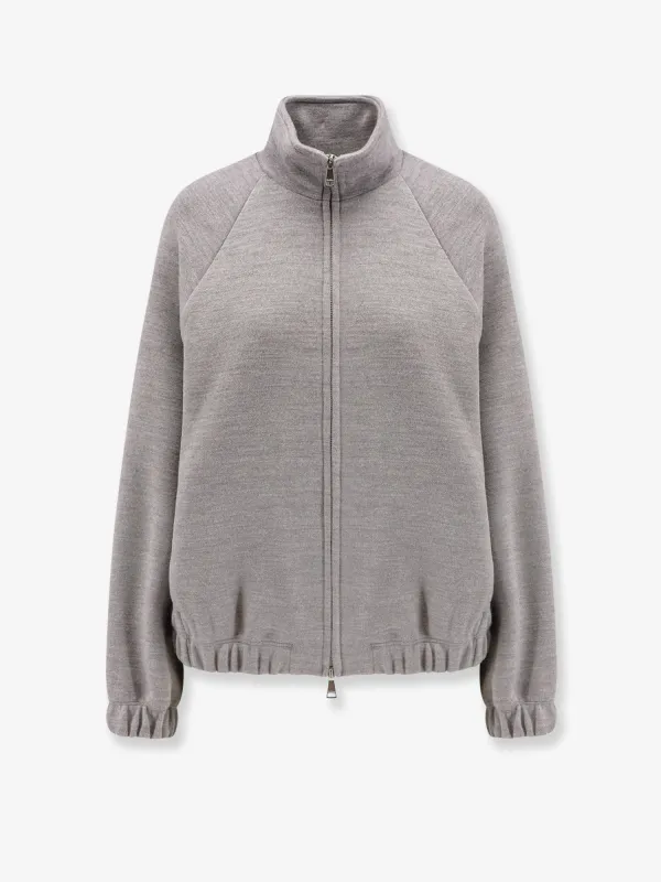 Max Mara Frine Double Wool-Cotton sweatshirt sold by Siebentaschen