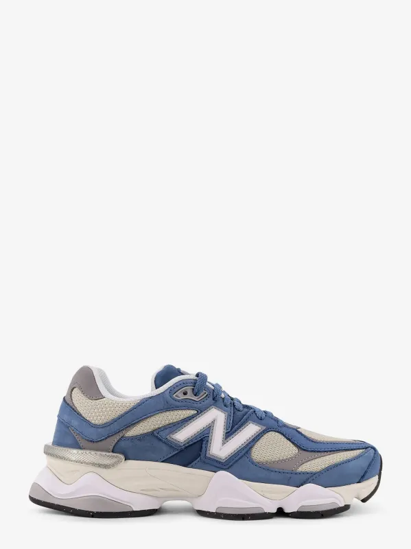 New Balance 9060 mesh low-top sneakers with suede inserts sold by Siebentaschen