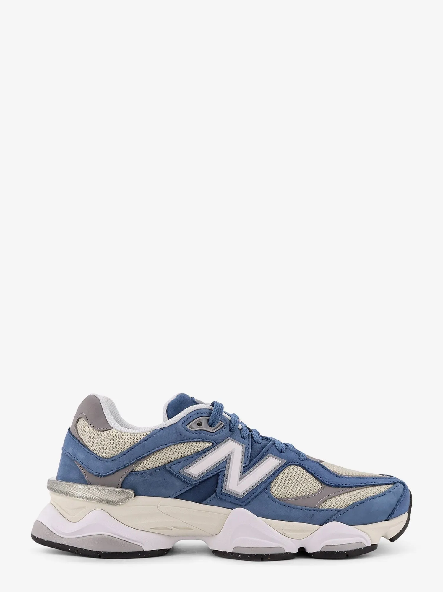 New Balance 9060 mesh low-top sneakers with suede inserts sold by Siebentaschen