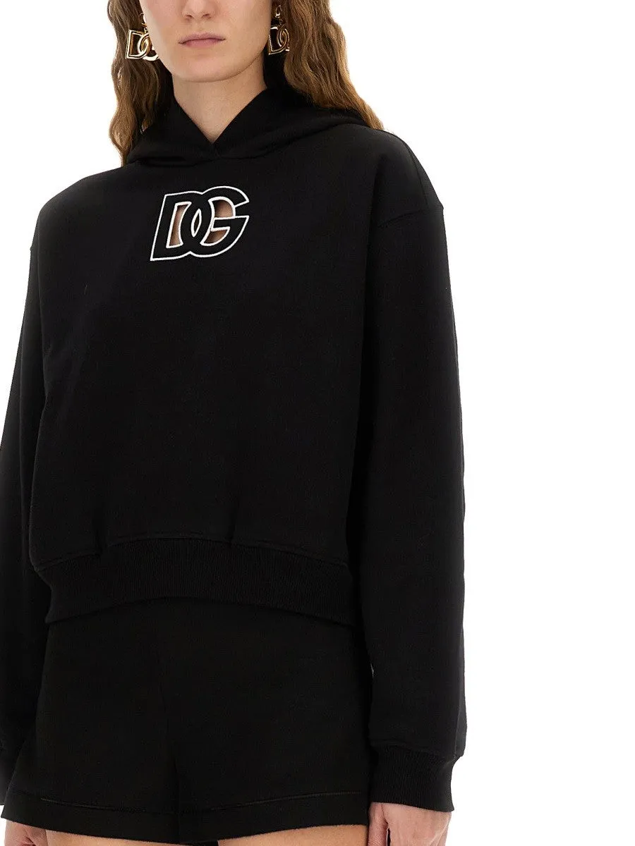 Dolce & Gabbana SWEATSHIRT WITH DG EMBROIDERY sold by Siebentaschen product image thumbnail 4