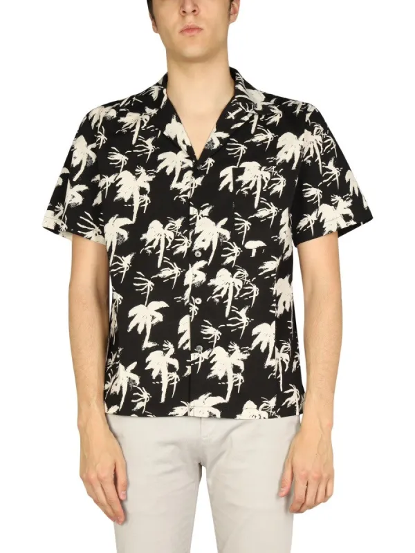 DEPARTMENT FIVE HAWAIIAN LOGO PRINT SHIRT sold by Siebentaschen