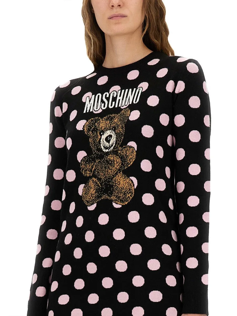 Moschino POLKA DOT DRESS WITH LOGO sold by Siebentaschen product image thumbnail 4