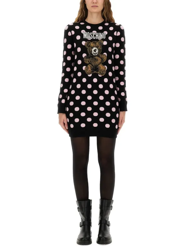 Moschino POLKA DOT DRESS WITH LOGO sold by Siebentaschen