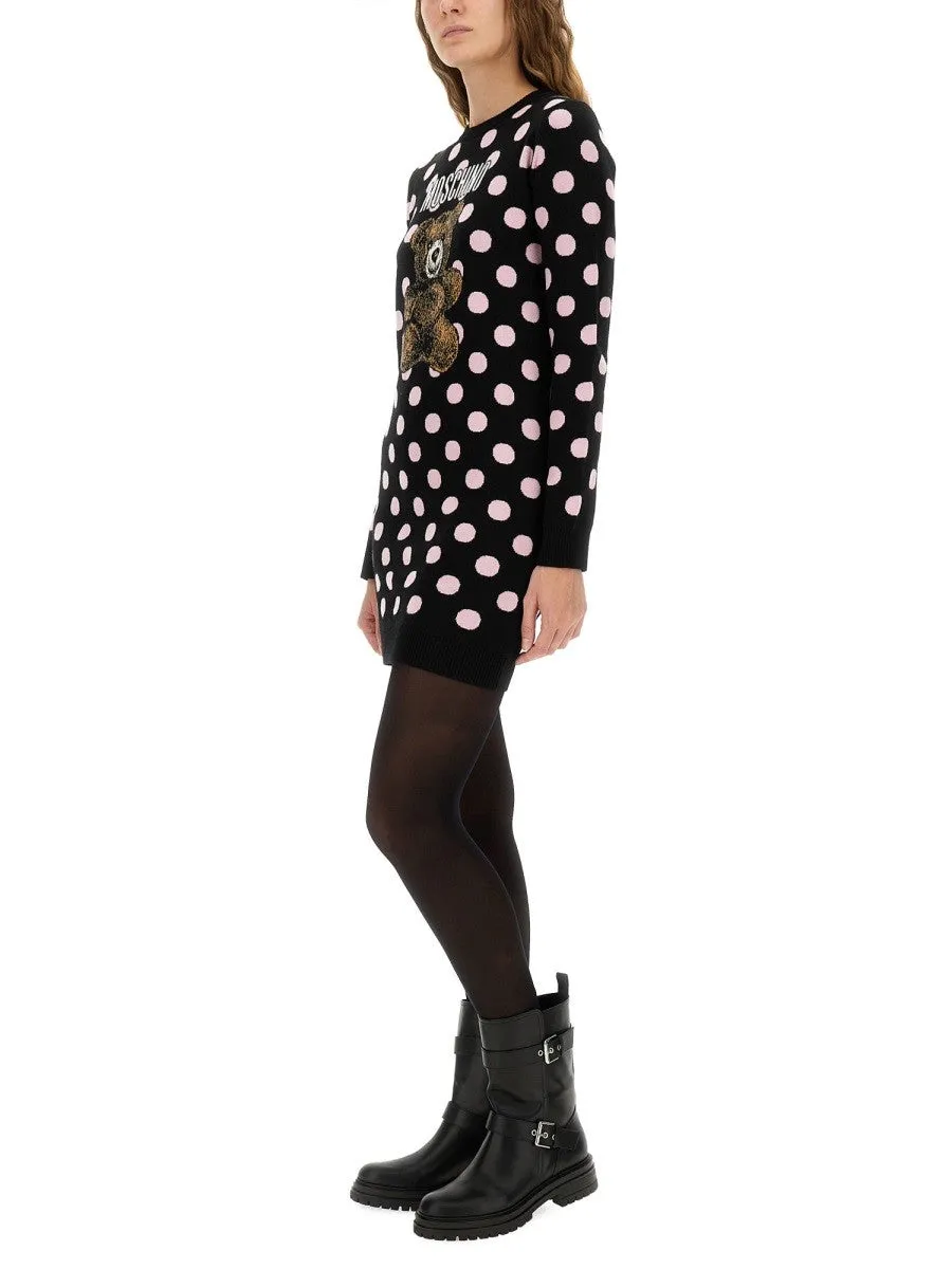 Moschino POLKA DOT DRESS WITH LOGO sold by Siebentaschen product image thumbnail 2