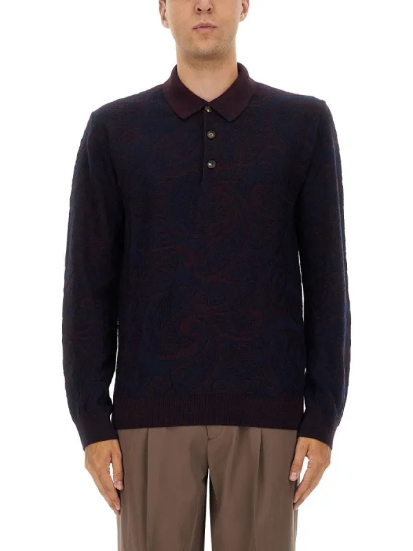 Etro LONG-SLEEVED POLO SHIRT sold by Siebentaschen