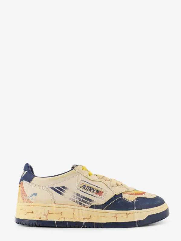 Autry Super Vintage leather low-top sneakers sold by Siebentaschen