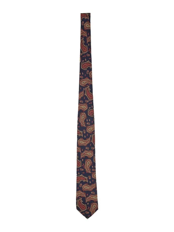 Etro PAISLEY JACQUARD SILK TIE sold by Siebentaschen