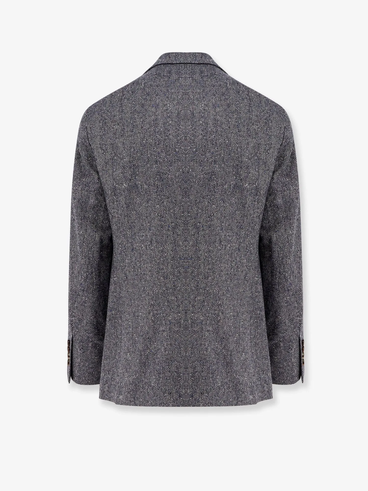 Brunello Cucinelli Herringbone wool and cashmere blazer sold by Siebentaschen product image thumbnail 2