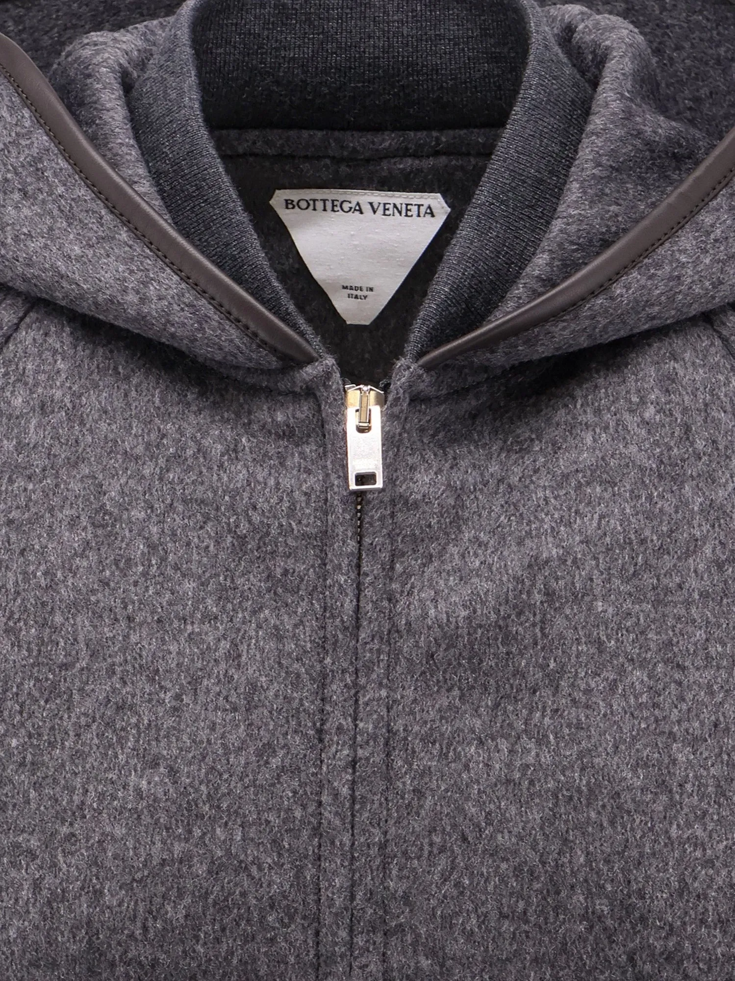 Bottega Veneta Wool jacket with leather profiles sold by Siebentaschen product image thumbnail 3