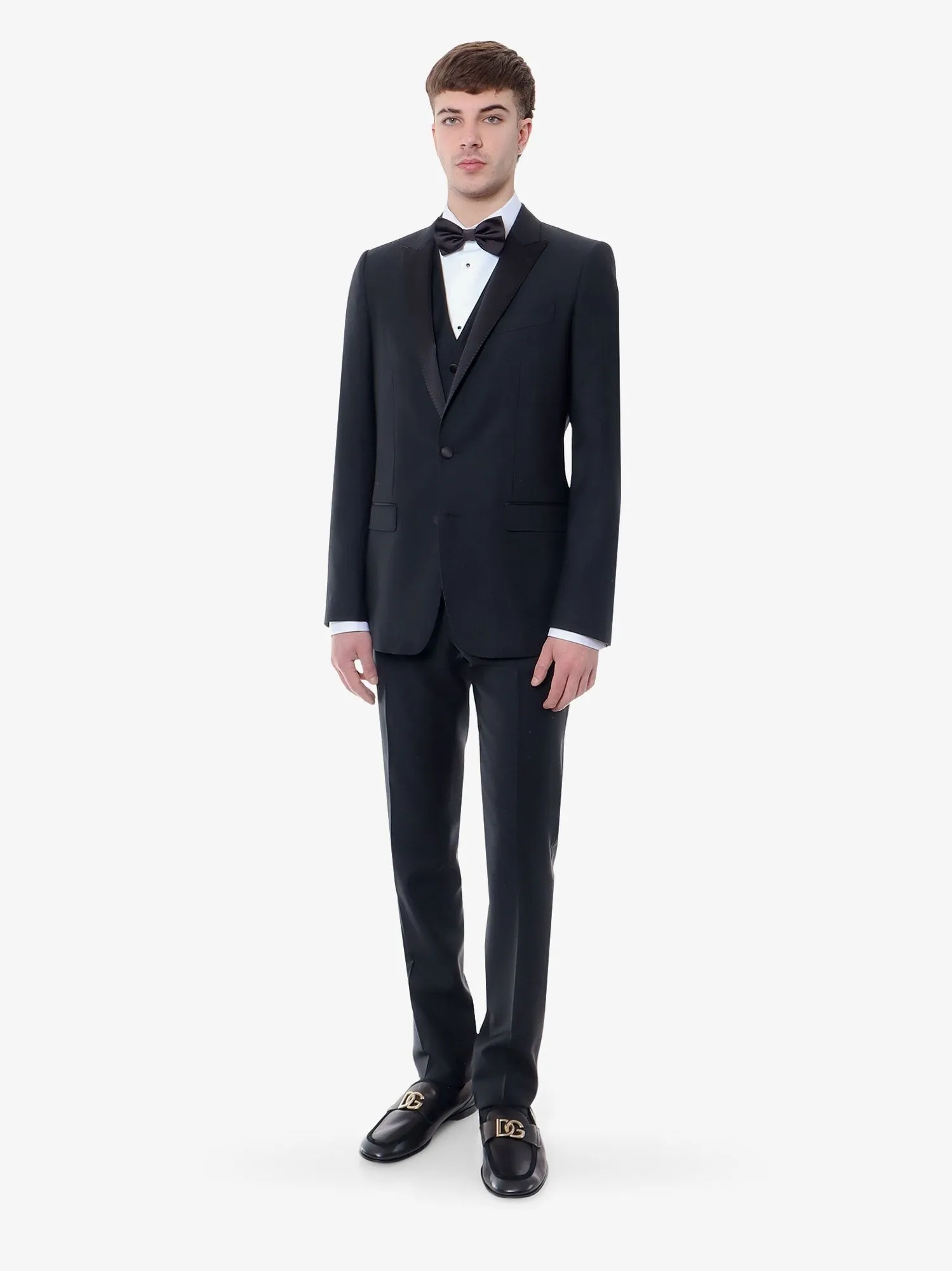 Dolce & Gabbana Virgin wool blend tuxedo with gilet and satin profiles sold by Siebentaschen product image thumbnail 2
