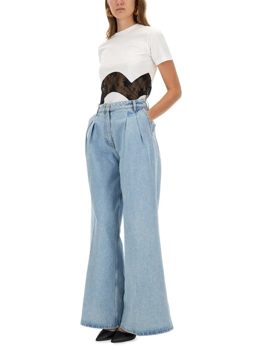 NINA RICCI JERSEY T-SHIRT WITH LACE INSERT sold by Siebentaschen product image thumbnail 2