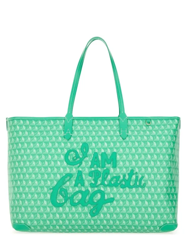 ANYA HINDMARCH TOTE BAG WITH "I AM A PLASTIC BAG" PATTERN sold by Siebentaschen