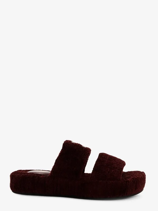Celine Triomphe Fur shearling Slides made by Celine