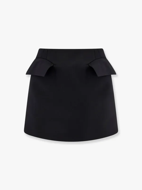 Alexander Mcqueen Mini lenght wool skirt sold by Siebentaschen