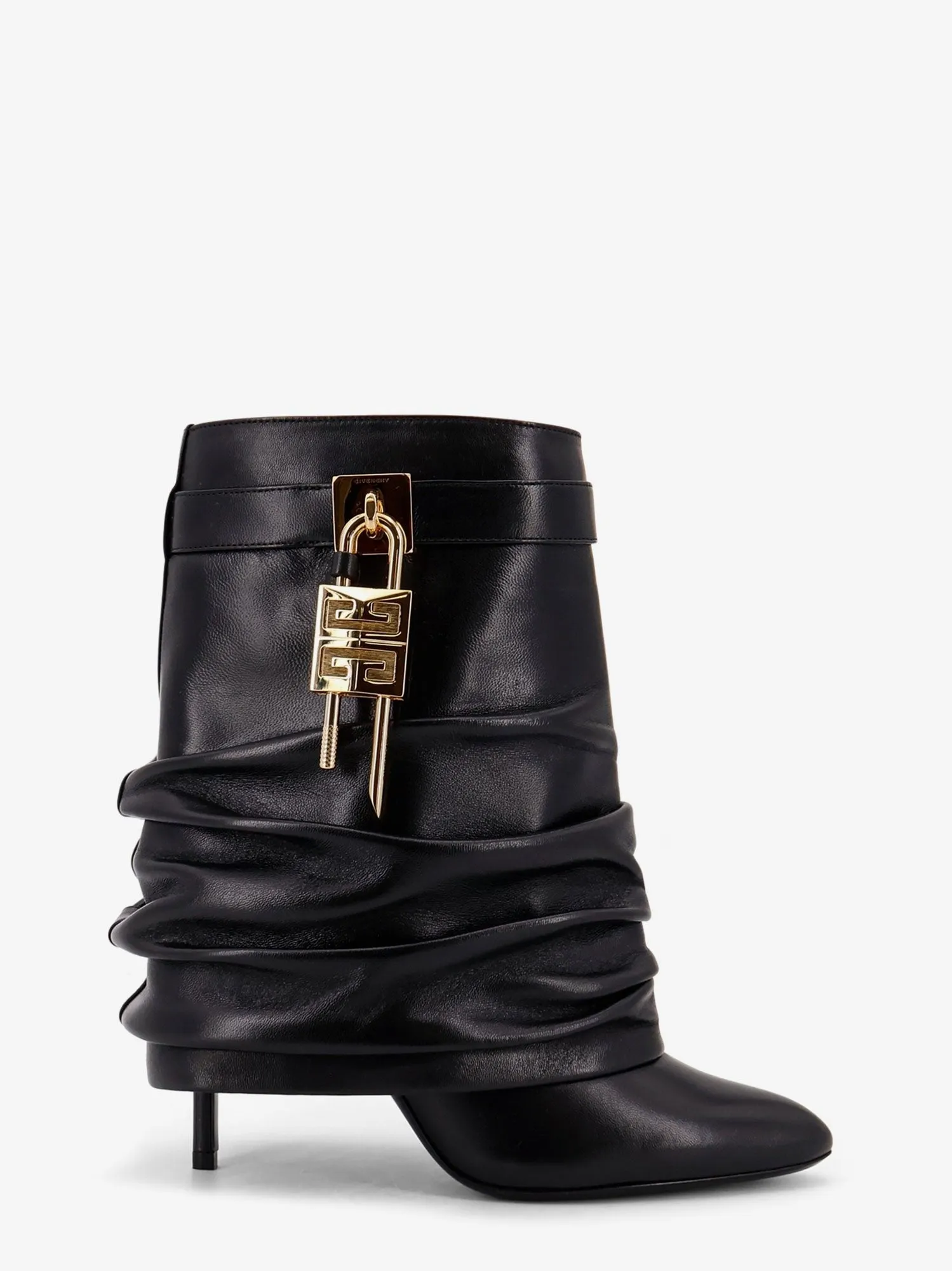 Givenchy Shark Lock Stiletto leather ankle boots sold by Siebentaschen