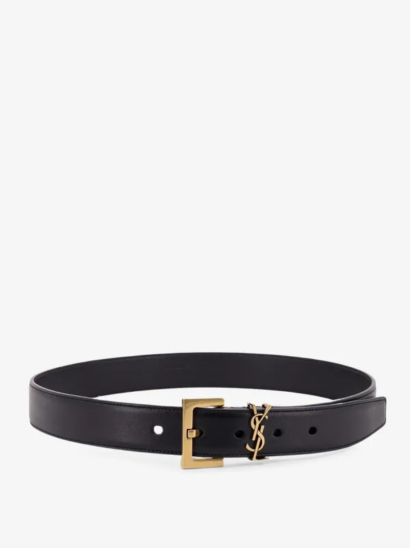 Saint Laurent Leather belt sold by Siebentaschen