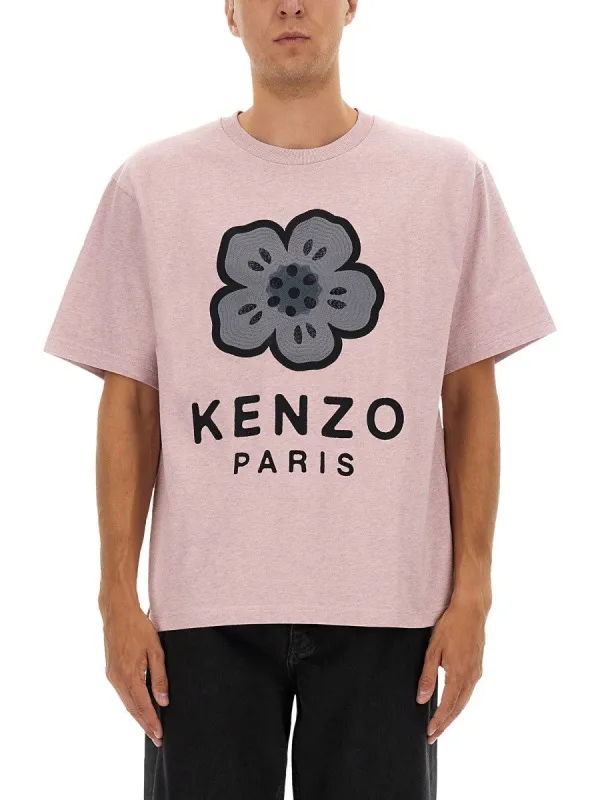 Kenzo OVERSIZED T-SHIRT WITH "BOKE FLOWER" EMBROIDERY sold by Siebentaschen