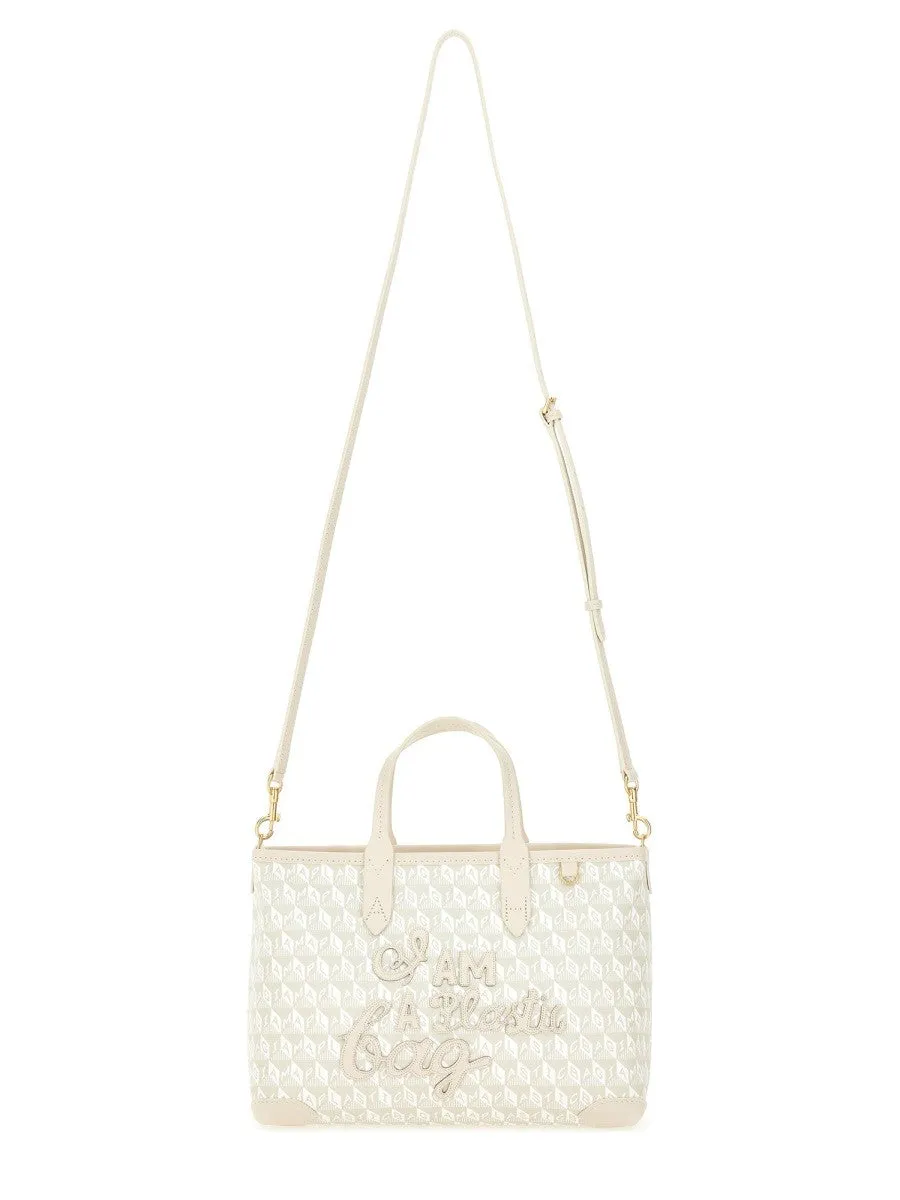 ANYA HINDMARCH XS TOTE BAG WITH "I AM A PLASTIC BAG" PATTERN sold by Siebentaschen product image thumbnail 3