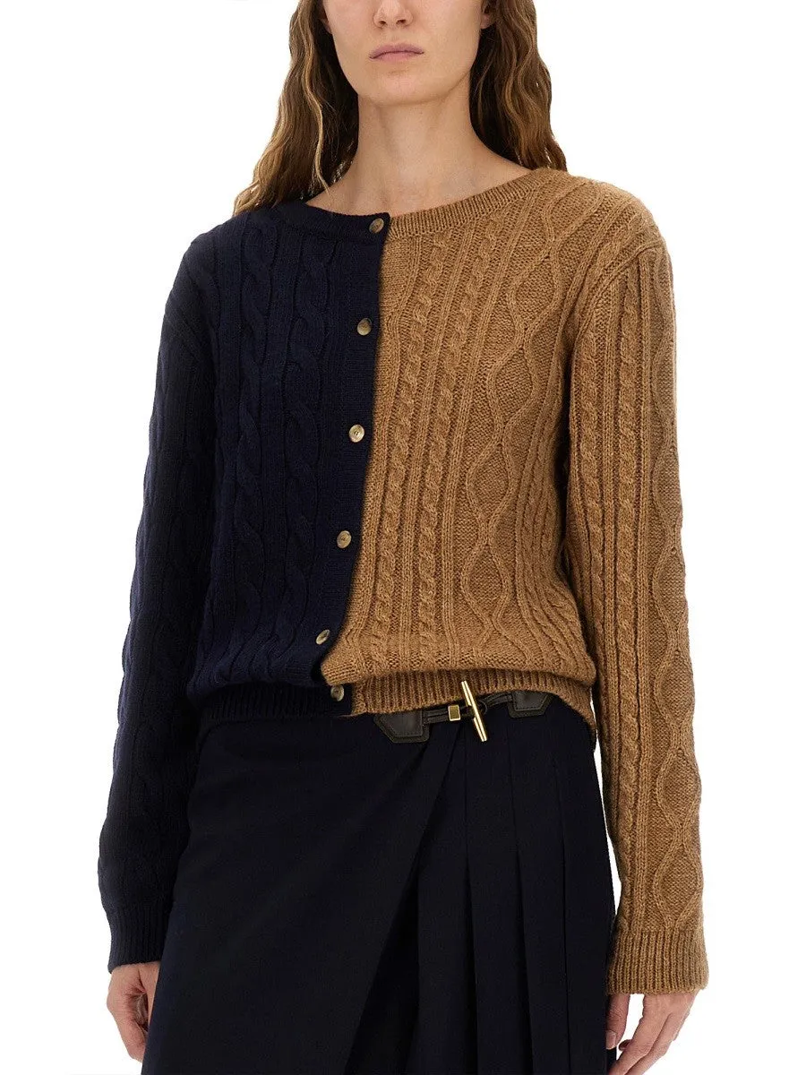 Moschino TWO-TONE ALPACA BLEND CARDIGAN sold by Siebentaschen product image thumbnail 4
