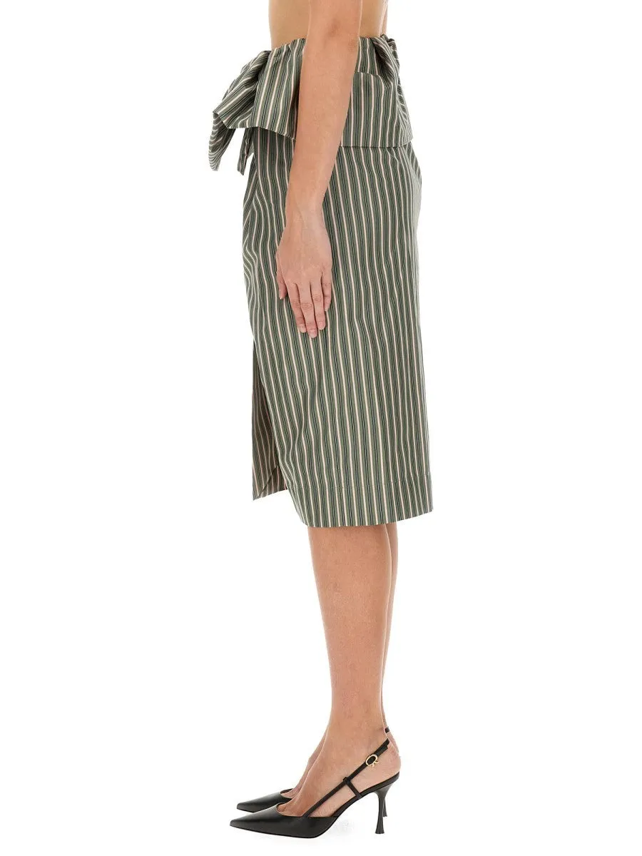 Dries Van Noten STRIPED MIDI SKIRT sold by Siebentaschen product image thumbnail 4