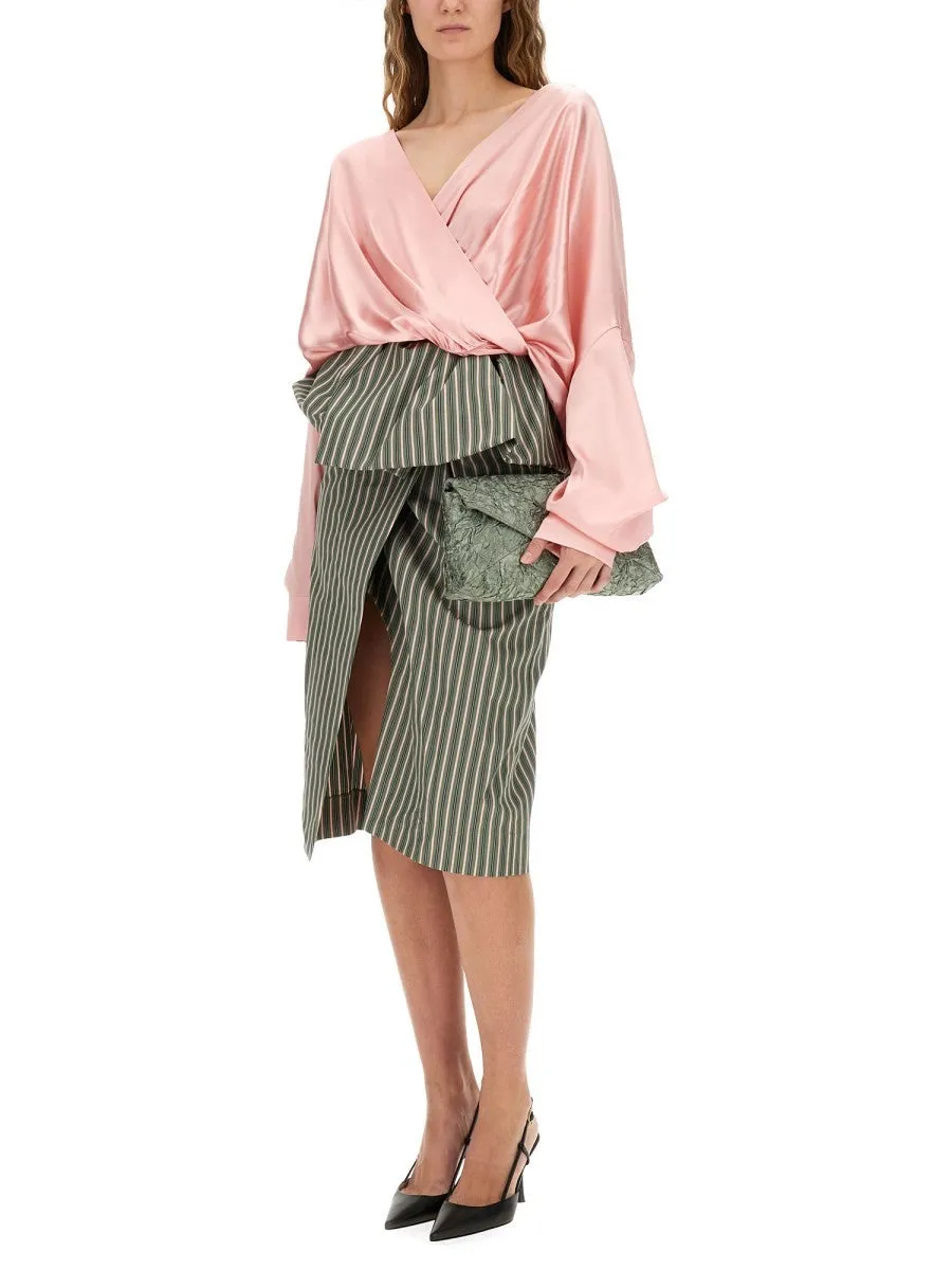Dries Van Noten STRIPED MIDI SKIRT sold by Siebentaschen product image thumbnail 2