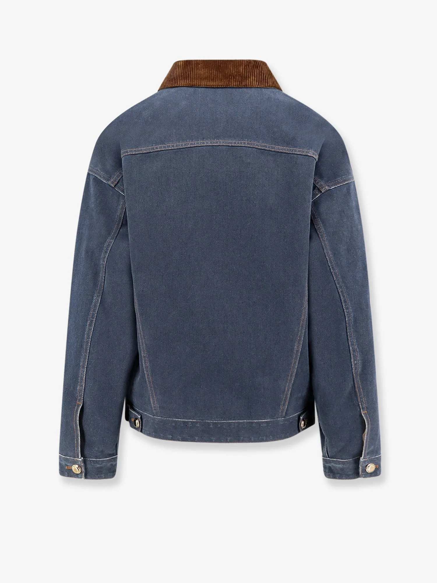 Miu Miu Denim padded jacket with corduroy collar sold by Siebentaschen product image thumbnail 2