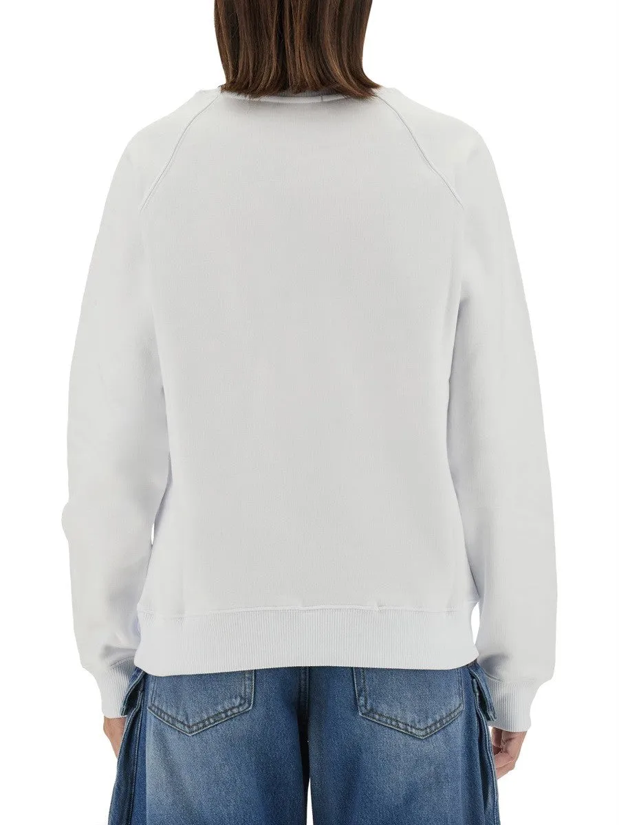 msgm SWEATSHIRT WITH BRUSHED LOGO PRINT sold by Siebentaschen product image thumbnail 3