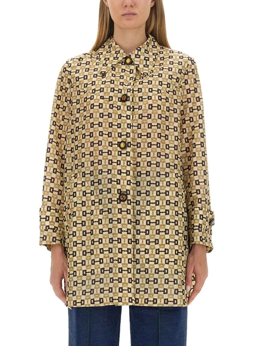 Gucci GUCCI HORSEBIT PRINT COAT sold by Siebentaschen