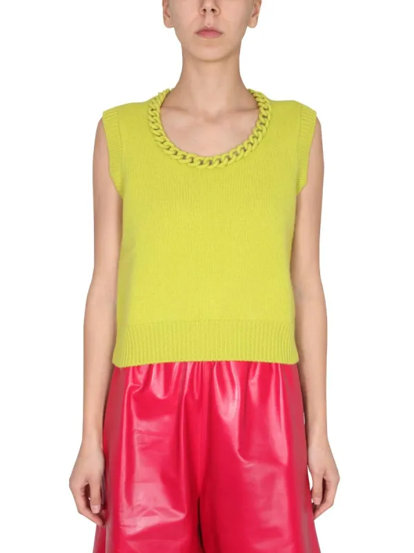 Bottega Veneta VEST WITH CROCHET CHAIN sold by Siebentaschen