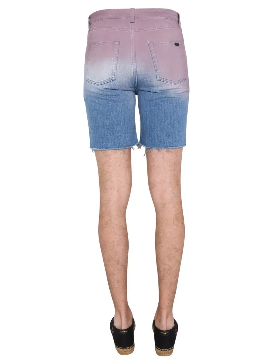 Saint Laurent DEGRADED PRINT BERMUDA sold by Siebentaschen product image thumbnail 4