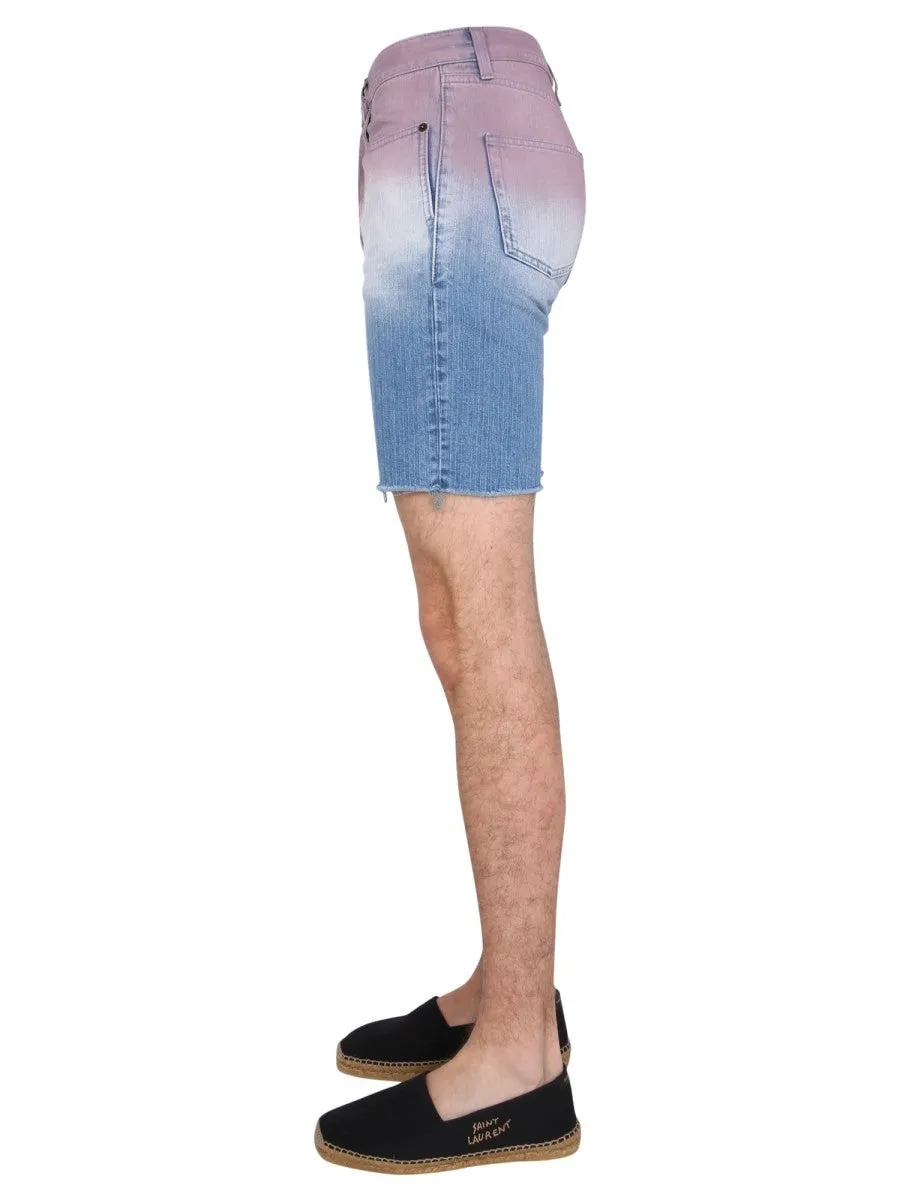 Saint Laurent DEGRADED PRINT BERMUDA sold by Siebentaschen product image thumbnail 3
