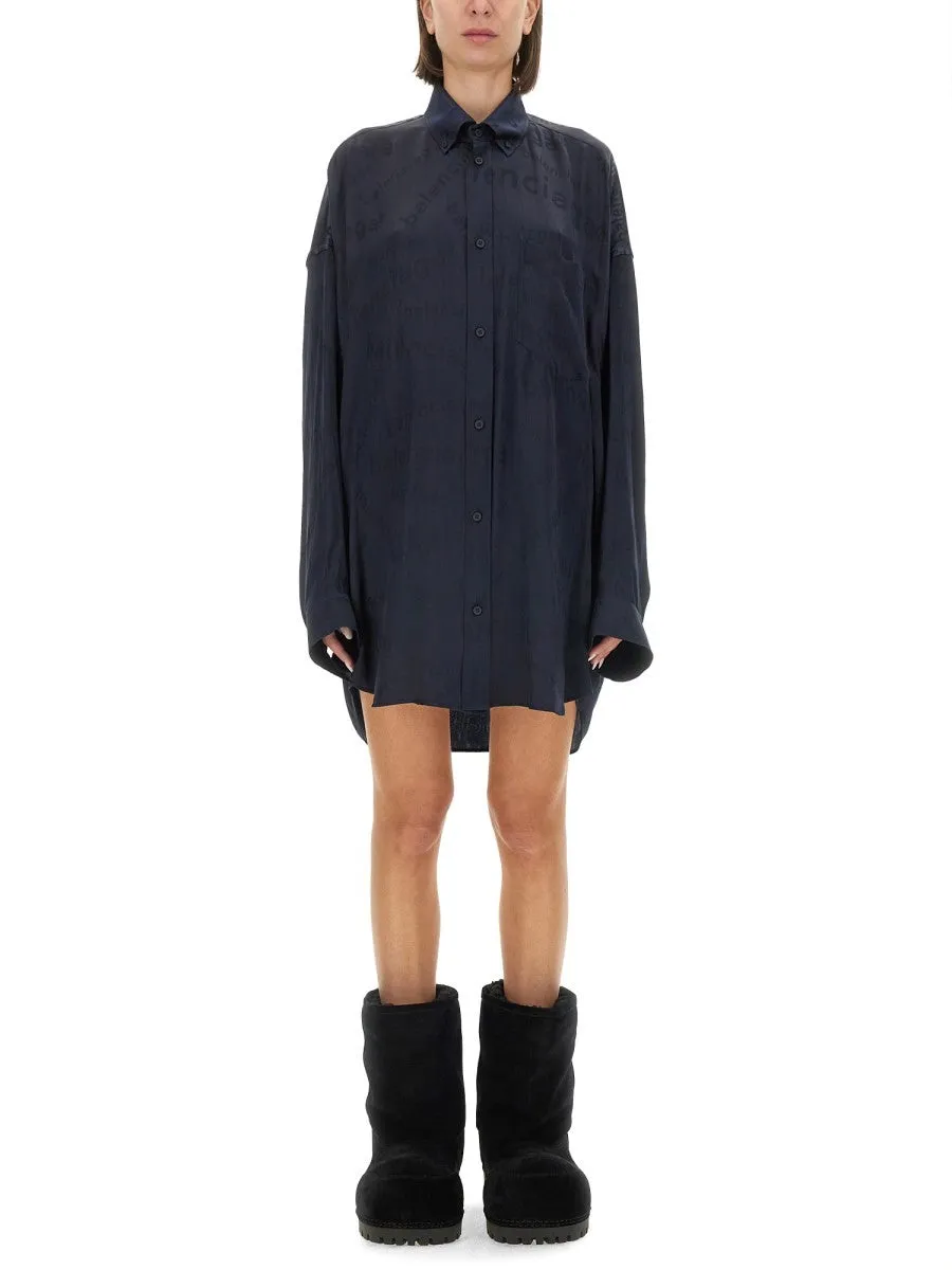 Balenciaga ALL OVER LOGO SHIRT sold by Siebentaschen