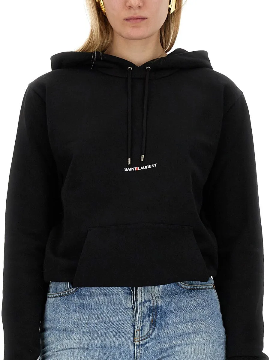 Saint Laurent SWEATSHIRT WITH LOGO PRINT sold by Siebentaschen product image thumbnail 4