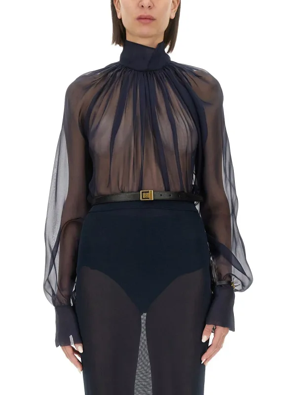 Saint Laurent TURTLENECK BLOUSE sold by Siebentaschen
