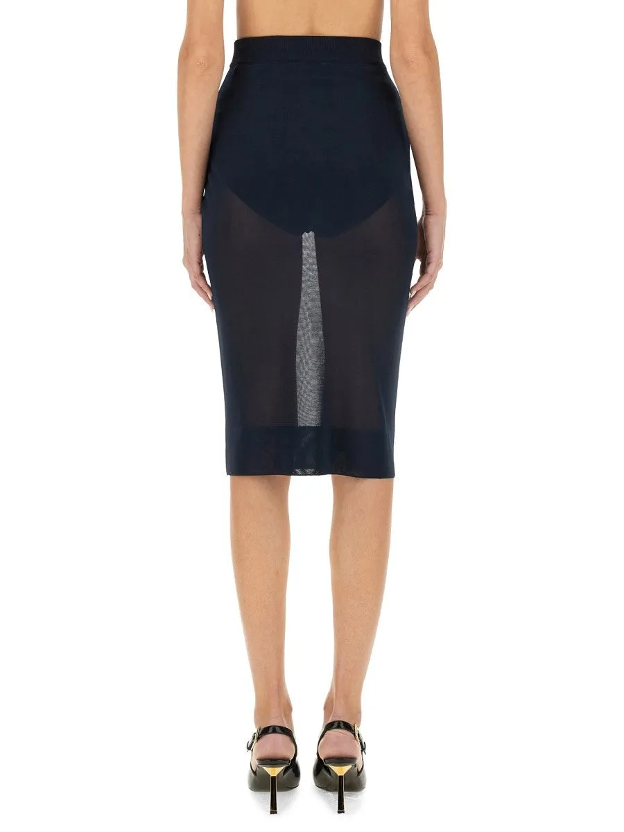 Saint Laurent KNIT PENCIL SKIRT sold by Siebentaschen product image thumbnail 3