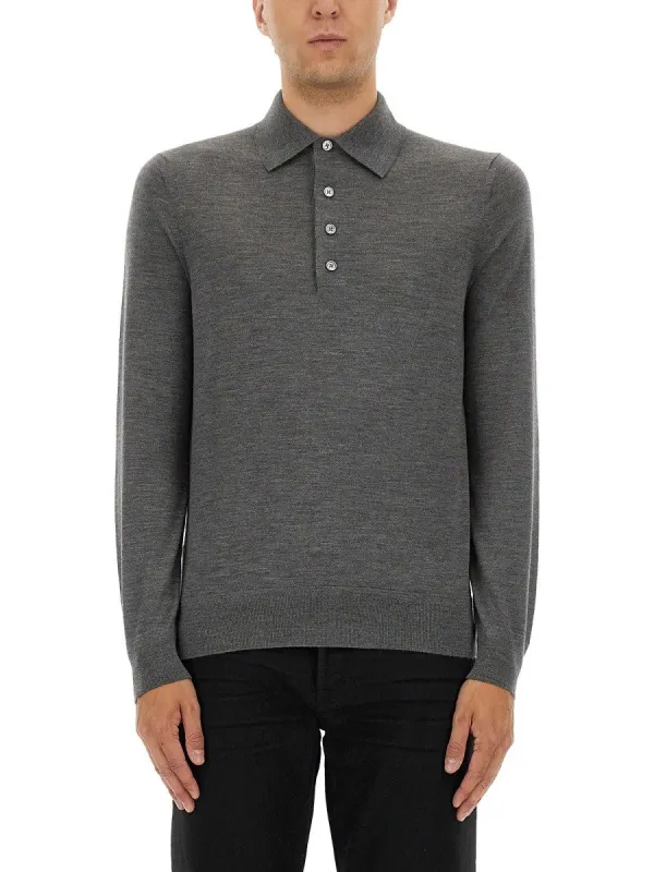 TOM FORD FINE MERINO VIRGIN WOOL POLO SHIRT sold by Siebentaschen