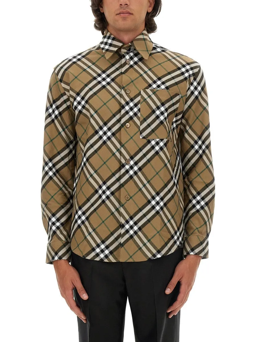 Burberry SHIRT WITH CHECK PATTERN sold by Siebentaschen